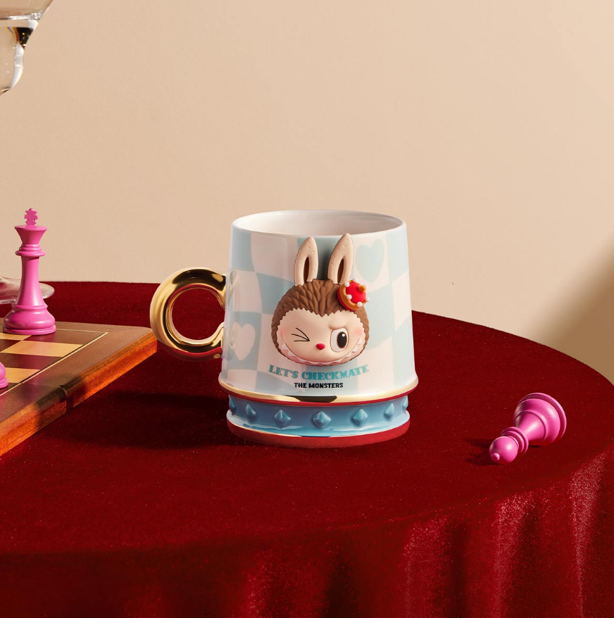 Labubu Checkmate Ceramic Mug – The Monsters Edition